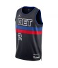 Men's Detroit Pistons Cade Cunningham #2 Jordan Brand Black 2022/23 Swingman Jersey - Statement Edition