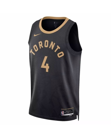 Men's Toronto Raptors Scottie Barnes #4 Nike Black 2022/23 Swingman Jersey - City Edition