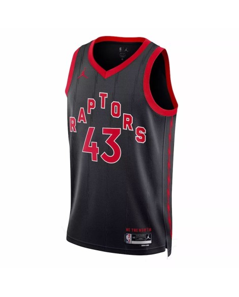 Men's Toronto Raptors Pascal Siakam #43 Jordan Brand Black 2022/23 Swingman Jersey - Statement Edition