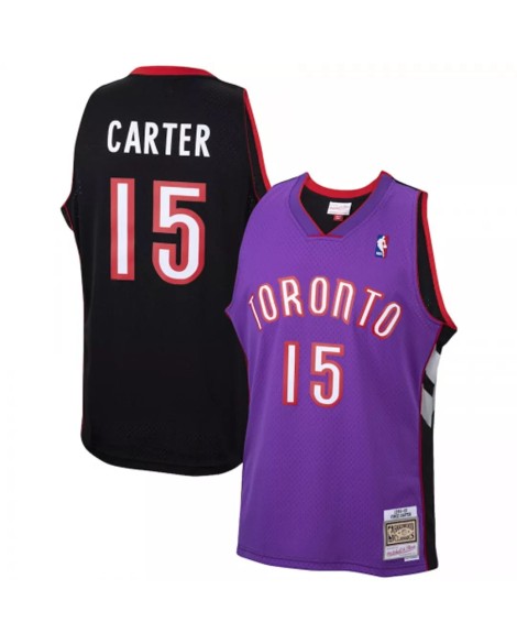 Men's Toronto Raptors Vince Carter #15 Mitchell & Ness Purple 99-00 Hardwood Classics Jersey