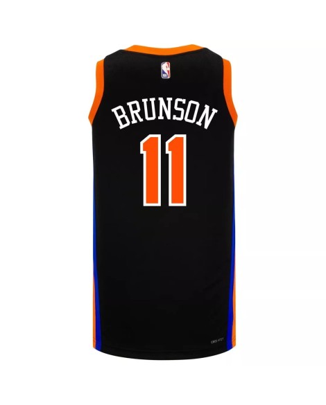Men's New York Knicks Jalen Brunson #11 Nike Black 2022/23 Swingman Jersey - City Edition