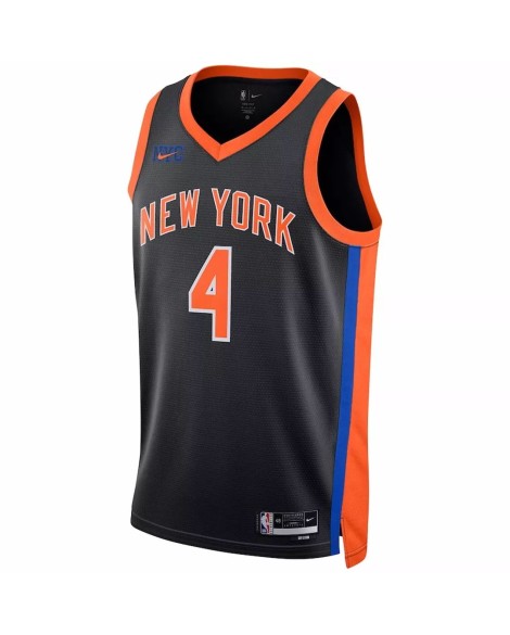 Men's New York Knicks Derrick Rose #4 Nike Black 2022/23 Swingman Jersey - City Edition