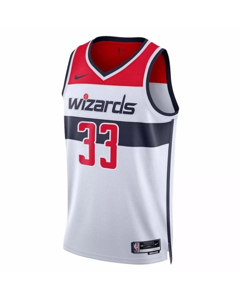 Men's Washington Wizards Kyle Kuzma #33 Nike White 2022/23 Swingman Jersey - Association Edition