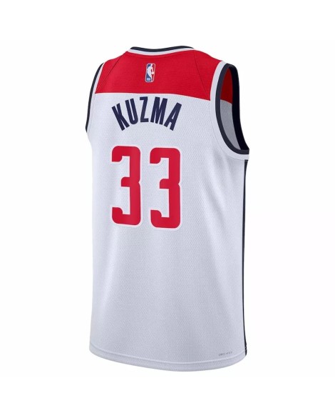 Men's Washington Wizards Kyle Kuzma #33 Nike White 2022/23 Swingman Jersey - Association Edition