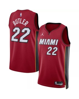 Men's Miami Heat Jimmy Butler #22 Jordan Brand Red 2022/23 Swingman Jersey - Statement Edition