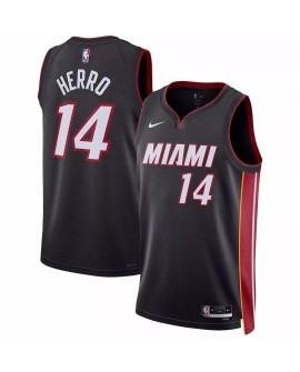 Miami Heat Tyler Herro #14 Nike Black 2022/23 Swingman Jersey - Icon Edition
