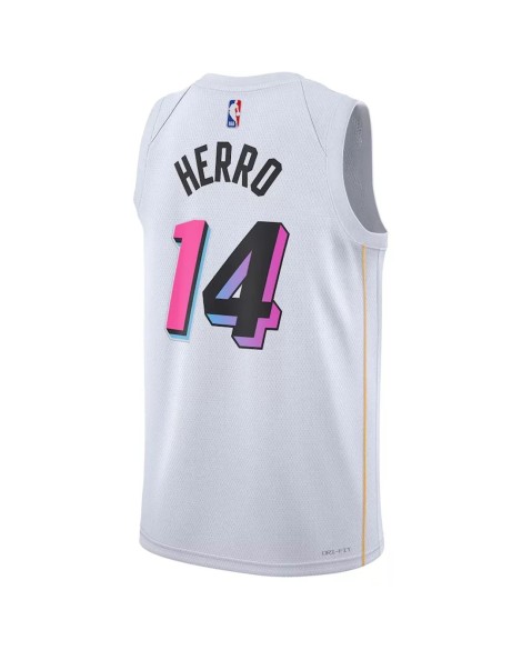 Men's Miami Heat Tyler Herro #14 Nike White 2022/23 Swingman Jersey - City Edition
